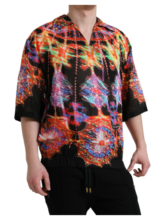 T-Shirts Multicolor Luminarie Print Cotton T-shirt 2.240,00 € 8052145217432 | Planet-Deluxe