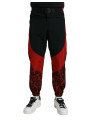 Jeans & Pants Black Red Leopard Print Nylon Jogger Pants 2.530,00 € 8052145169458 | Planet-Deluxe