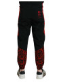 Jeans & Pants Black Red Leopard Print Nylon Jogger Pants 2.530,00 € 8052145169458 | Planet-Deluxe