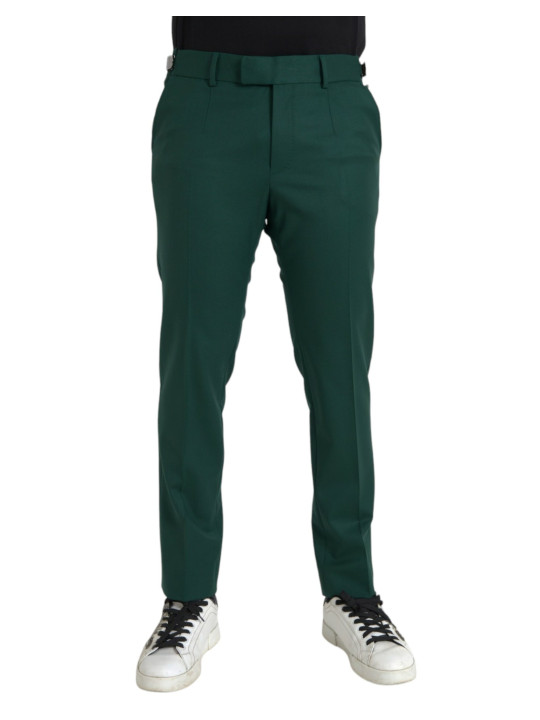 Jeans & Pants Green Wool Men Slim Fit Chino Pants 1.970,00 € 8057142559097 | Planet-Deluxe