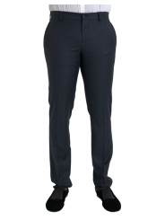 Jeans & Pants Blue Wool Men Skinny Dress Pants 1.310,00 € 8058301880571 | Planet-Deluxe