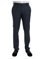 Jeans & Pants Blue Wool Men Skinny Dress Pants 1.310,00 € 8058301880571 | Planet-Deluxe