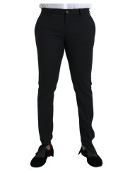 Jeans & Pants Black Wool Stretch Men Skinny Pants 2.120,00 € 8052145887208 | Planet-Deluxe