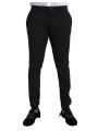 Jeans & Pants Black Wool Stretch Men Skinny Pants 2.120,00 € 8052145887208 | Planet-Deluxe