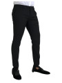 Jeans & Pants Black Wool Stretch Men Skinny Pants 2.120,00 € 8052145887208 | Planet-Deluxe