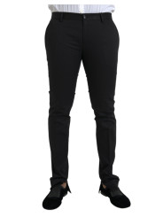 Jeans & Pants Black Cotton Stretch Skinny Dress Pants 1.070,00 € 8052145887215 | Planet-Deluxe