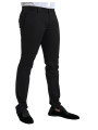Jeans & Pants Black Cotton Stretch Skinny Dress Pants 1.070,00 € 8052145887215 | Planet-Deluxe