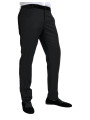Jeans & Pants Black Silk Men Skinny Dress Pants 1.690,00 € 8058301880847 | Planet-Deluxe