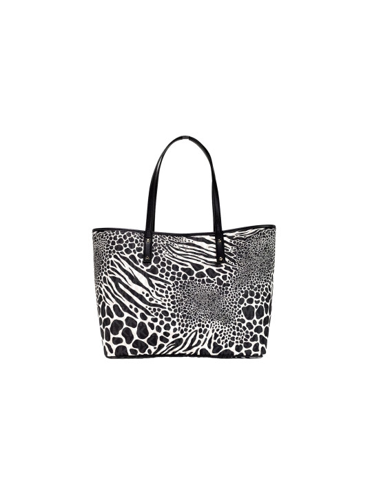 Tote Bags Carter Large Black Animal Print PVC Open Tote Shoulder Purse Bag 260,00 € 0196163325033 | Planet-Deluxe