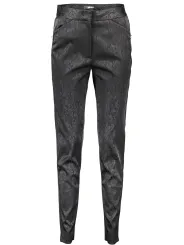 Just Cavalli Elegance: Schwarze Lederleggings Damen