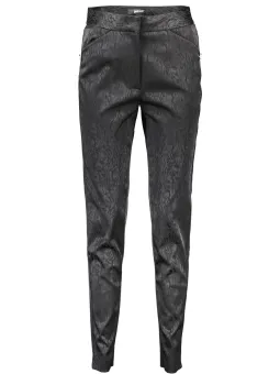 Just Cavalli Elegance: Schwarze Lederleggings Damen