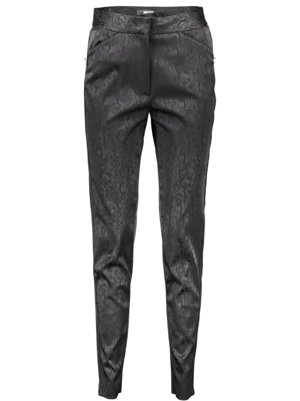 Just Cavalli Elegance: Schwarze Lederleggings Damen Just Cavalli Elegance: Schwarze Lederleggings Damen