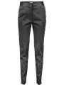 Just Cavalli Elegance: Schwarze Lederleggings Damen