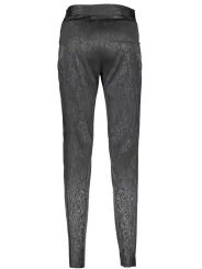Just Cavalli Elegance: Schwarze Lederleggings Damen