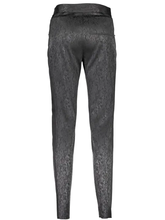 Just Cavalli Elegance: Schwarze Lederleggings Damen