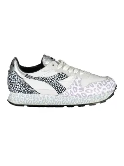 "Diadora Weiß Leopard Sneaker – Stilvolle Wildheit erleben"