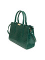 Grüne Kunstleder Handtasche mit Textur