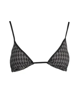 "Karl Lagerfeld Hahnentritt Bikini Top - Stilvoll & Elegant"