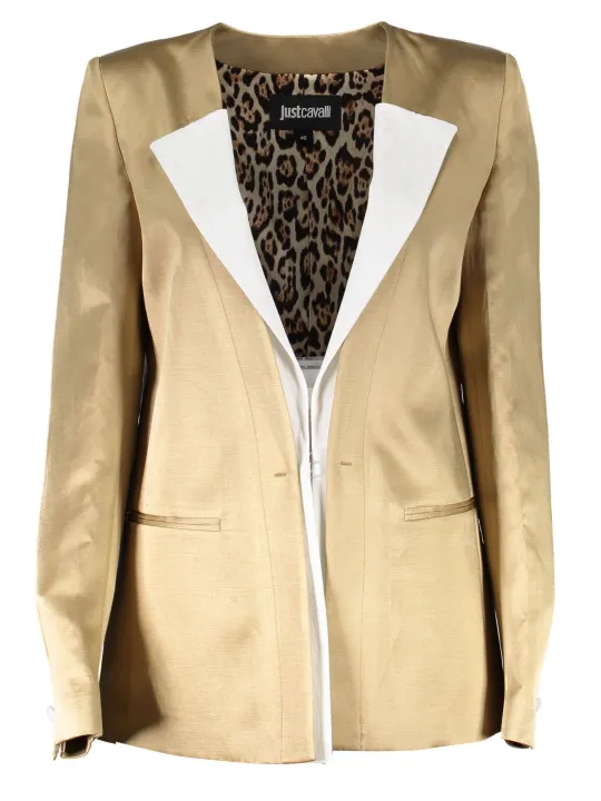 "Just Cavalli Startseite im Sale | JUST CAVALLI CLASSIC JACKE DAMEN GOLD online kaufen"|Planet-Deluxe