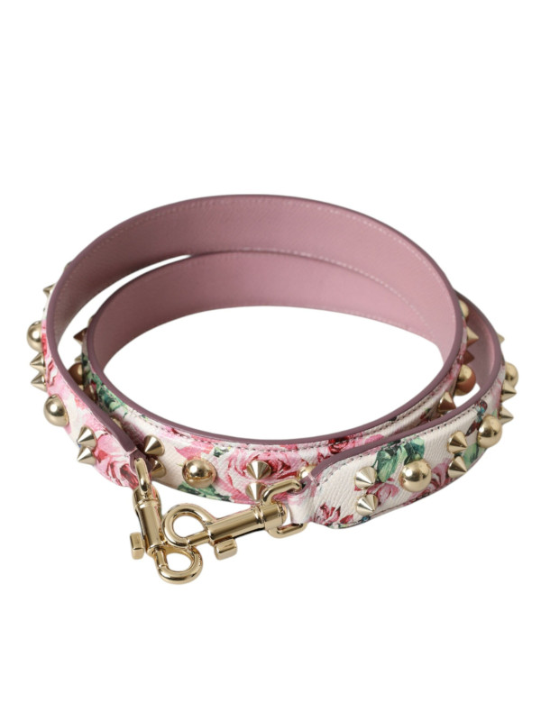 Leather Accessories Pink Floral Handbag Accessory Shoulder Strap 840,00 € 8050249424213 | Planet-Deluxe
