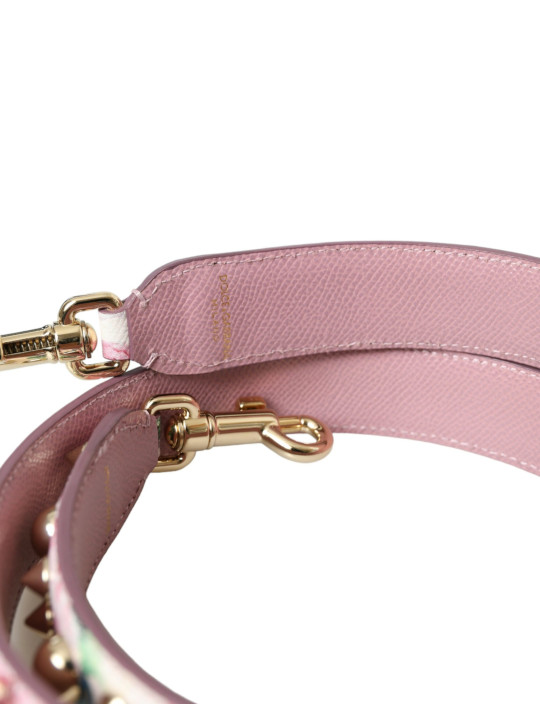 Leather Accessories Pink Floral Handbag Accessory Shoulder Strap 840,00 € 8050249424213 | Planet-Deluxe