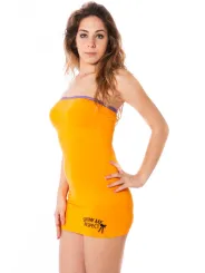 "DATCH Tops im Sale | Sommerliches Mini-Kleid Arancio online kaufen"|Planet-Deluxe