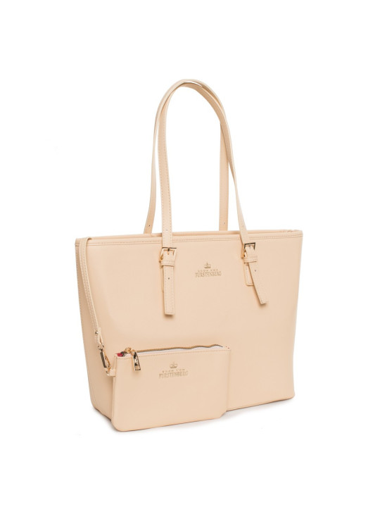 Braune Handtasche mit Doppelhenkeln