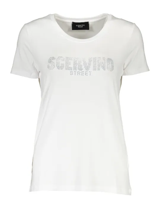 "SCERVINO STREET Startseite im Sale | SCERVINO STREET DAMEN KURZARM T-SHIRT WEIß online kaufen"|Planet-Deluxe