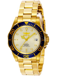 Goldene Invicta Gelb Automatik Uhr