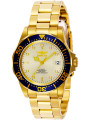 Goldene Invicta Gelb Automatik Uhr