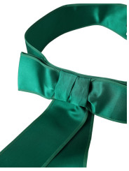 Belts Green Silk Satin Waist Women Belt 780,00 € 8058696697075 | Planet-Deluxe