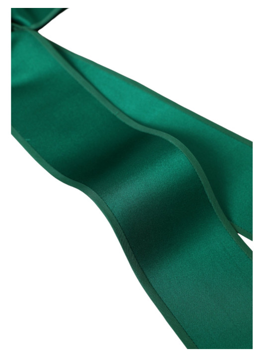 Belts Green Silk Satin Waist Women Belt 780,00 € 8058696697075 | Planet-Deluxe