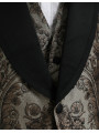Suits Brown Floral Jacquard Formal 3 Piece Suit 10.380,00 € 8053286593225 | Planet-Deluxe