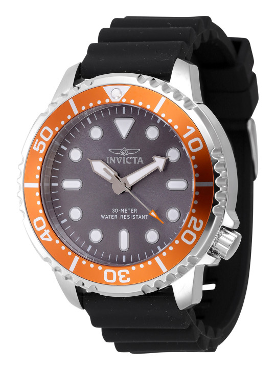 Schwarze Invicta Taucheruhr aus Stahl