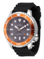Schwarze Invicta Taucheruhr aus Stahl