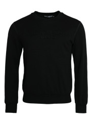 Sweaters Black Cotton Long Sleeves Sweatshirt Sweater 1.290,00 € 8050249426033 | Planet-Deluxe