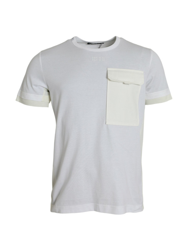 T-Shirts White Cotton Pocket Short Sleeves T-shirt 1.380,00 € 8050249426439 | Planet-Deluxe