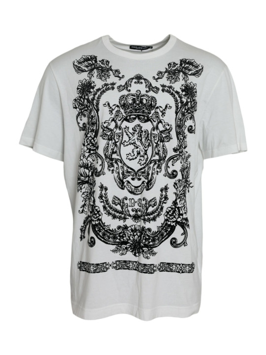 T-Shirts White Lion Crown Logo Cotton Crewneck T-shirt 1.110,00 € 8054802826070 | Planet-Deluxe