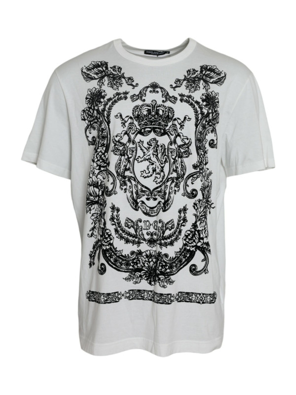 T-Shirts White Lion Crown Logo Cotton Crewneck T-shirt 1.110,00 € 8054802826070 | Planet-Deluxe