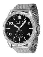 Silberne Invicta Uhr mit Mesh-Armband