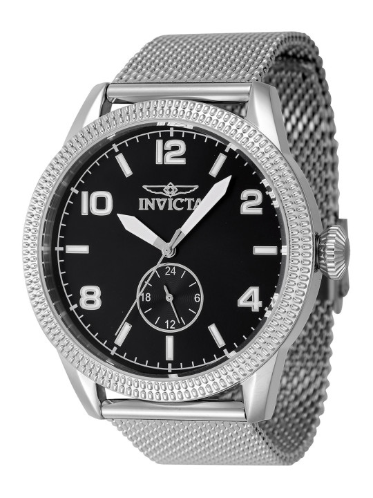 Silberne Invicta Uhr mit Mesh-Armband