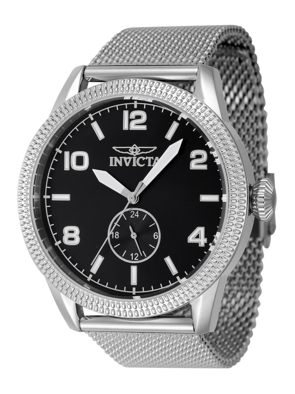 Silberne Invicta Uhr mit Mesh-Armband