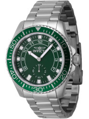 Grüne Invicta Uhr aus Stahl