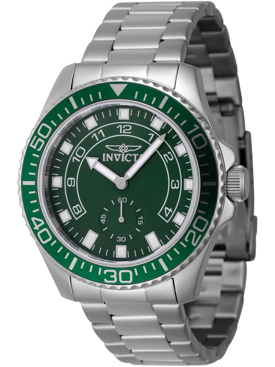 Grüne Invicta Uhr aus Stahl
