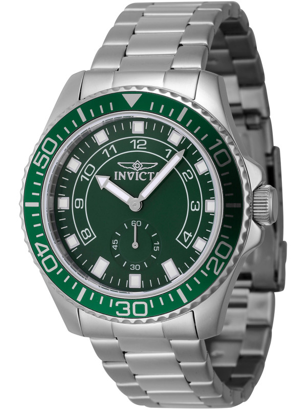 Grüne Invicta Uhr aus Stahl