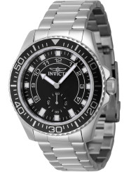 Graue Invicta Herren Edelstahl Uhr