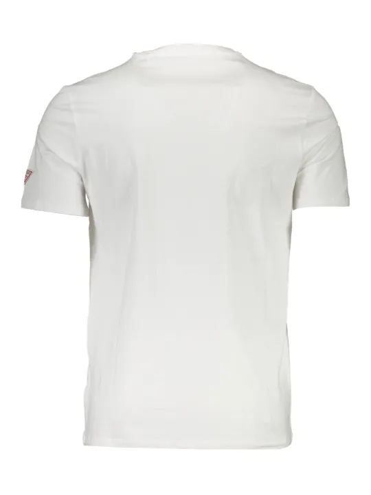 "GUESS JEANS T-Shirts im Sale | GUESS Jeans Weißes Logo-T-Shirt Baumwolle online kaufen"|Planet-Deluxe