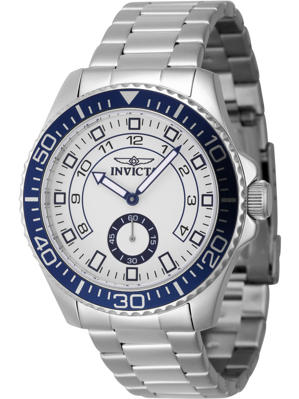 Graue Invicta Uhr mit Stahlarmband
