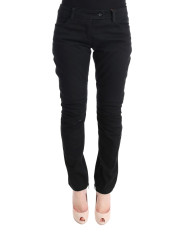 Jeans & Pants Chic Black Slim Fit Trousers 780,00 € 8050246184042 | Planet-Deluxe