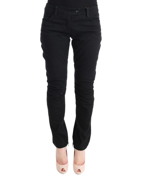 Jeans & Pants Chic Black Slim Fit Trousers 780,00 € 8050246184042 | Planet-Deluxe